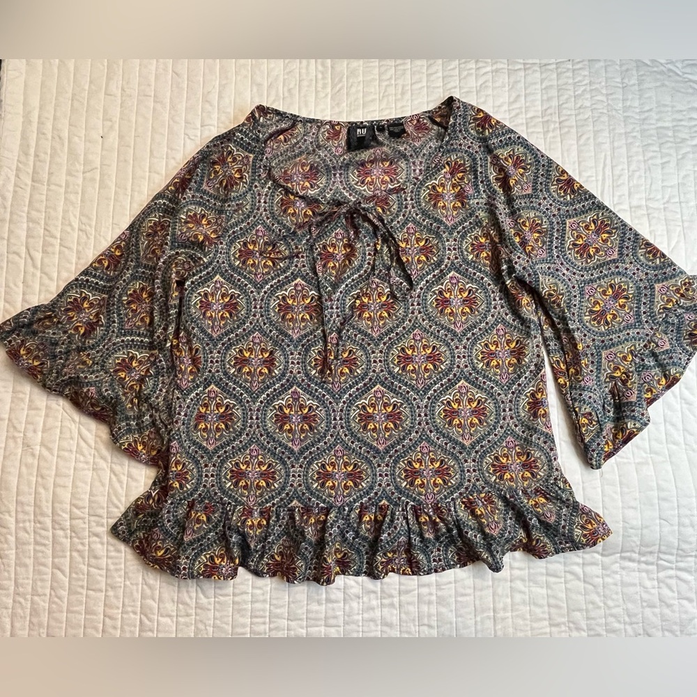 RU Apparel paisley print top NWOT